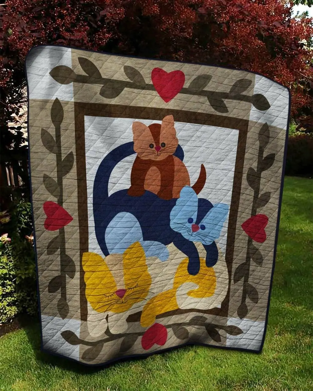 Cat Nx140504 Quilt Blanket and Home Decor
