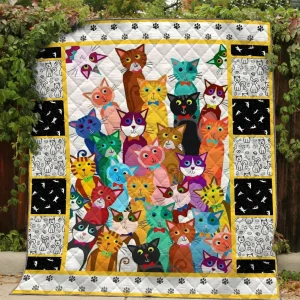 Cat Printed Quilt Blanket Dhc1501596Vt and Home Decor
