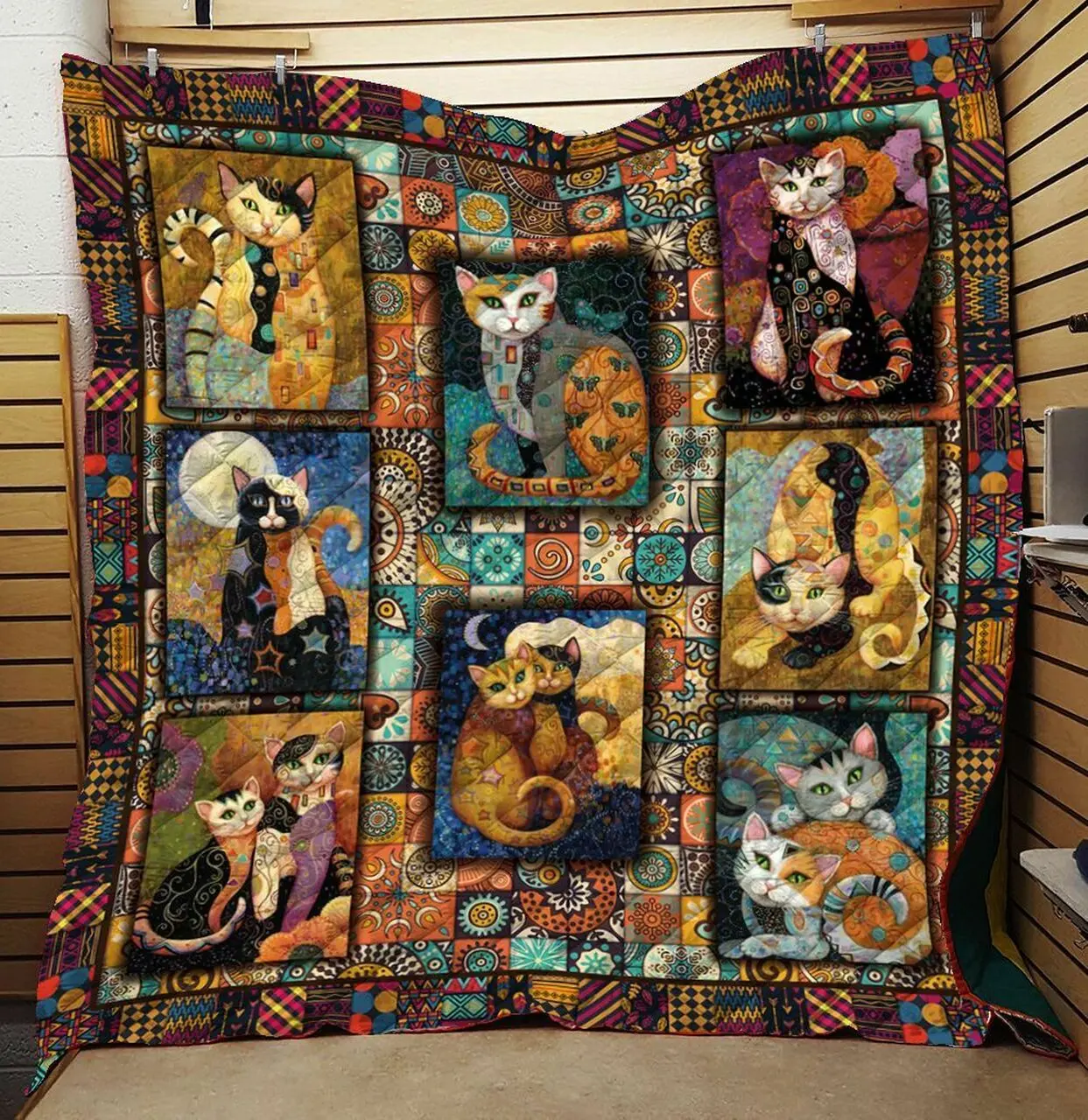 Cat Quilt Blanket C9B250207NM and Home Decor