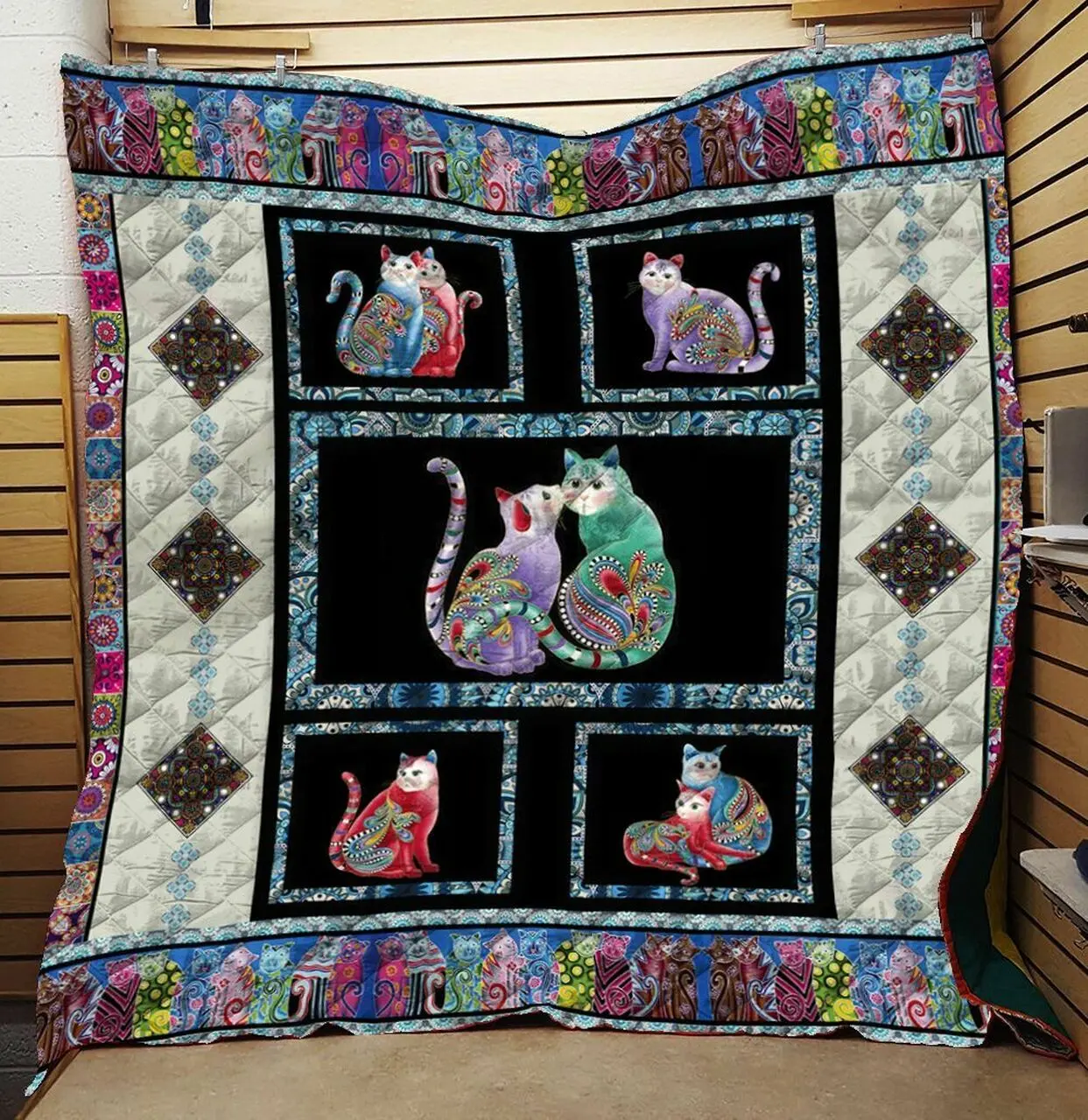 Cat Quilt Blanket C9B260215TY and Home Decor
