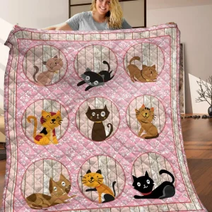 Cat Quilt Blanket C9B260217TA and Home Decor