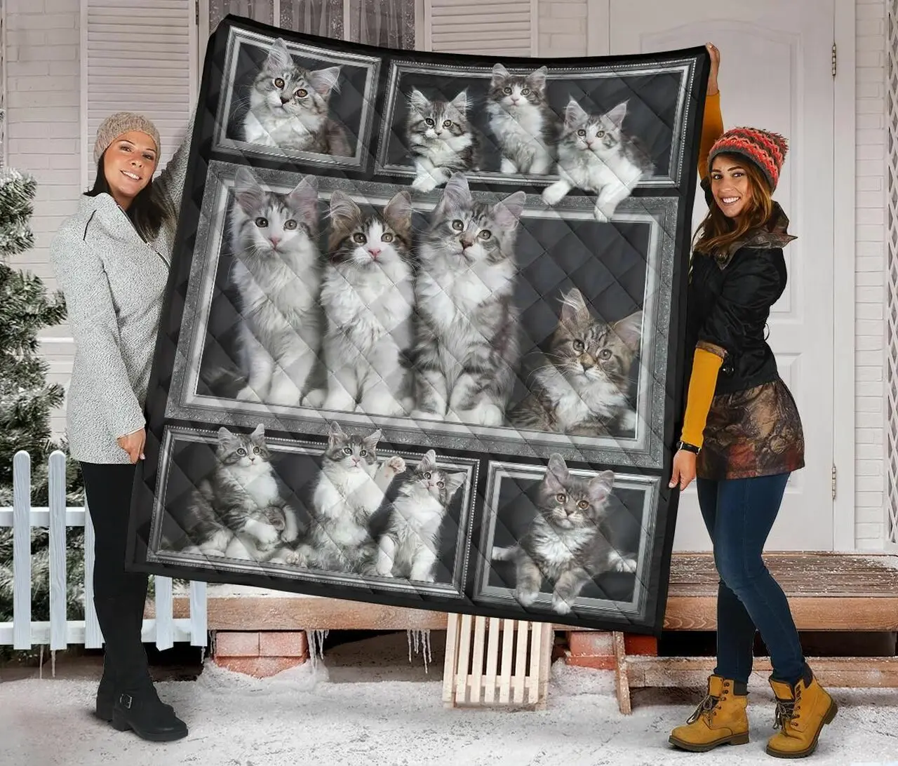 Cat Quilt Blanket Dhc09121364Dd and Home Decor