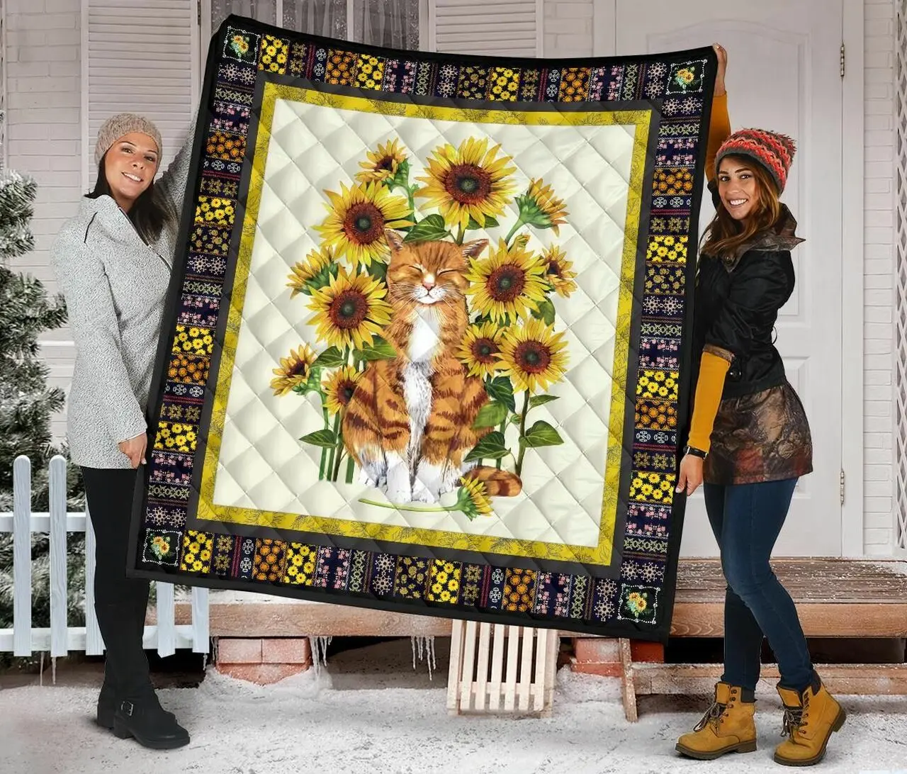 Cat Quilt Blanket Dhc09121398Dd and Home Decor