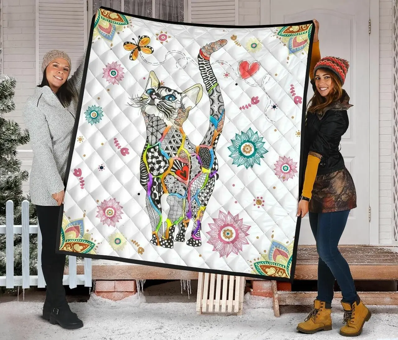 Cat Quilt Blanket Dhc09121538Dd and Home Decor