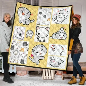 Cat Quilt Blanket Dhc09121539Dd and Home Decor