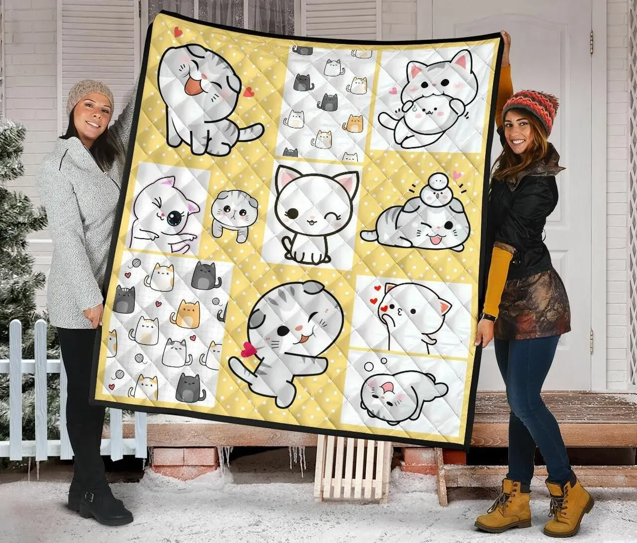 Cat Quilt Blanket Dhc09121539Dd and Home Decor