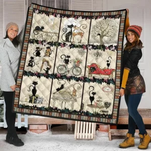 Cat Quilt Blanket Dhc09121560Dd and Home Decor