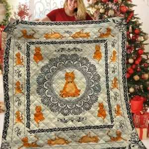 Cat Quilt Blanket Ll and Home Decor