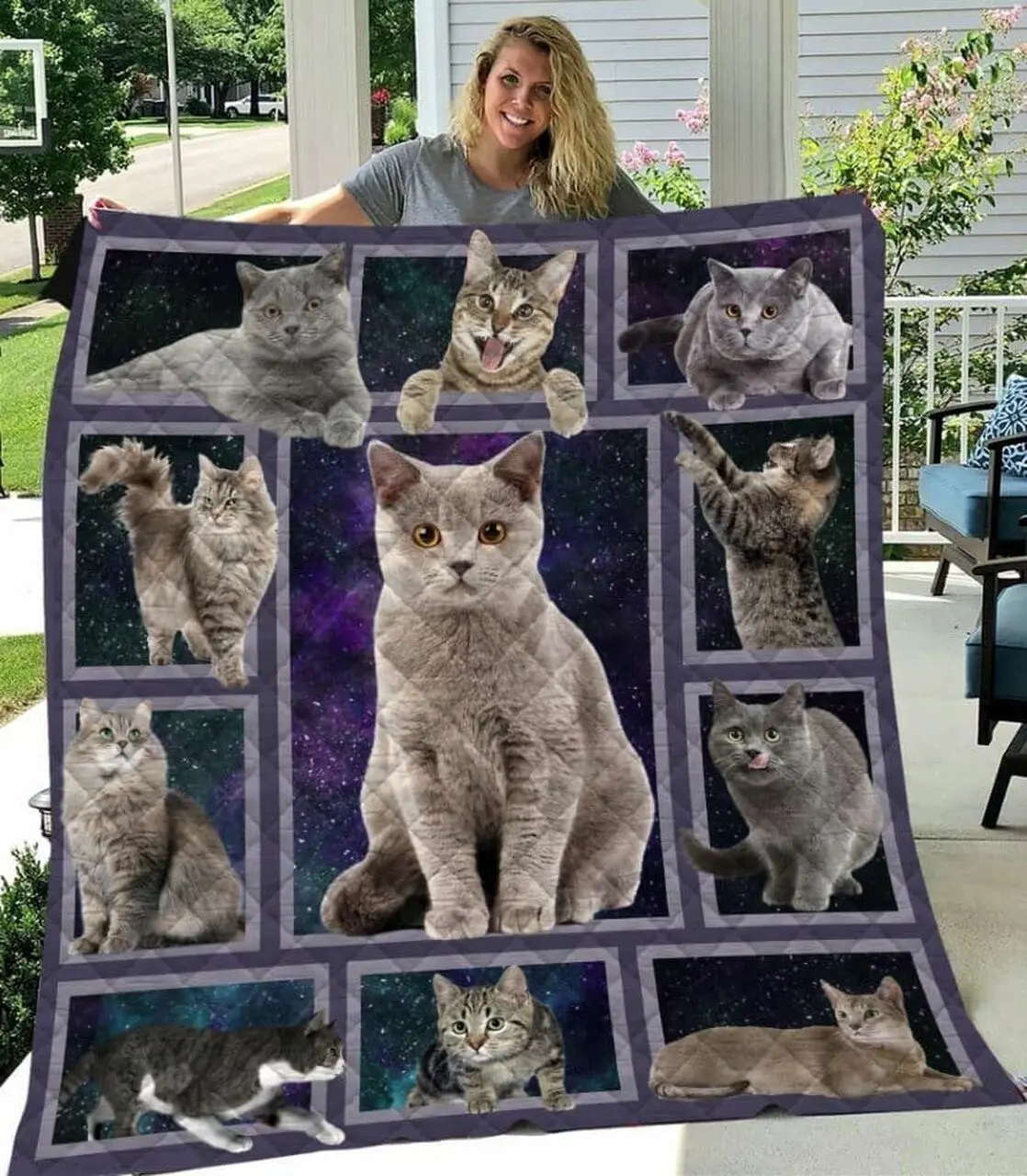 Cat Skull Cat U Quilt Ya and Home Decor