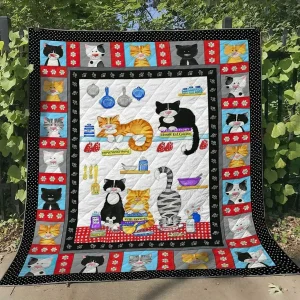 Cat TH2509093CL Quilt Blanket and Home Decor