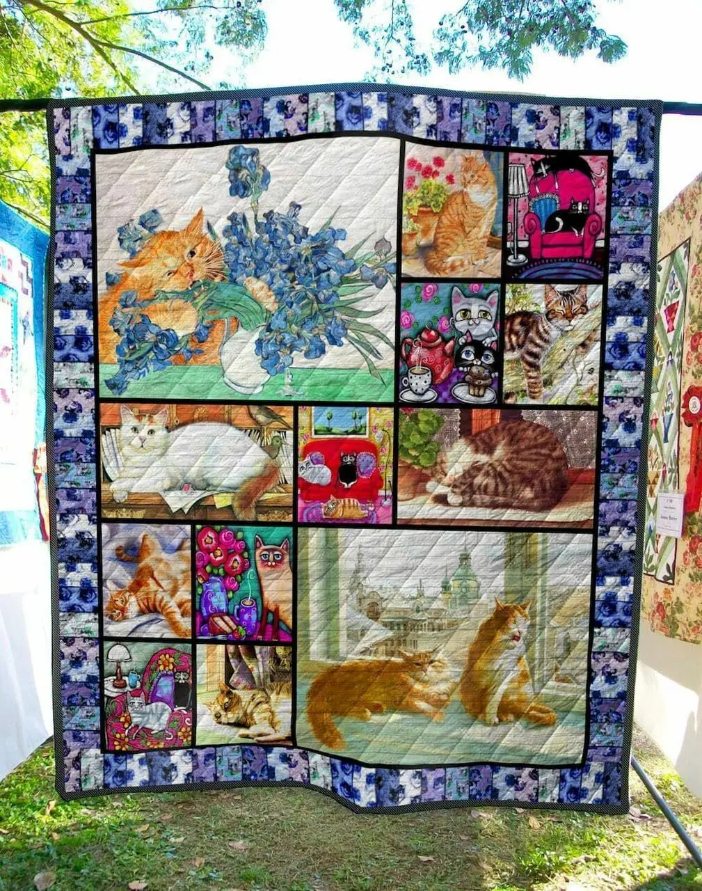 Cat This Love Is Sure Thing U Quilt Ys and Home Decor