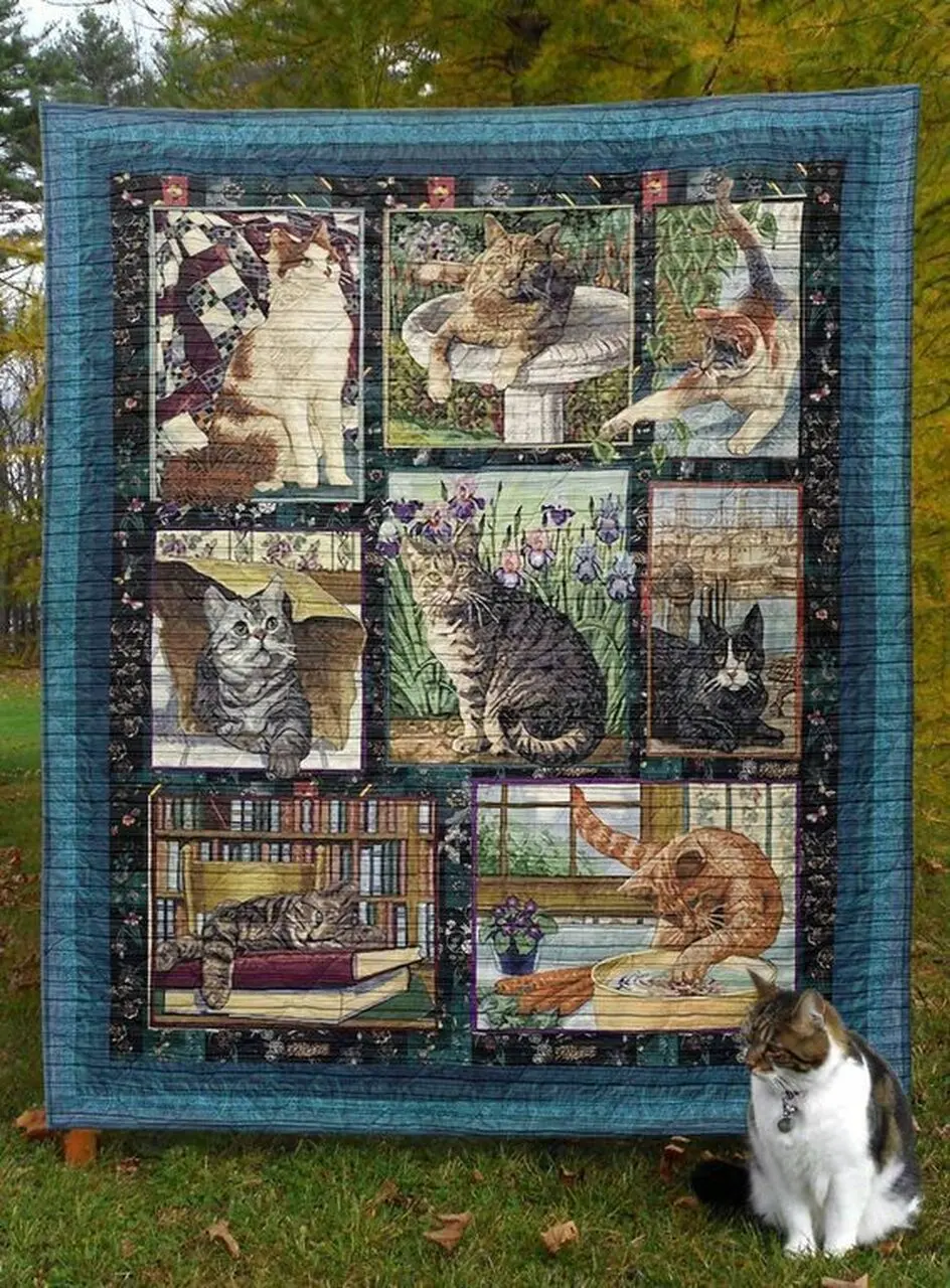 Cat Vcb Quilt Derqix and Home Decor