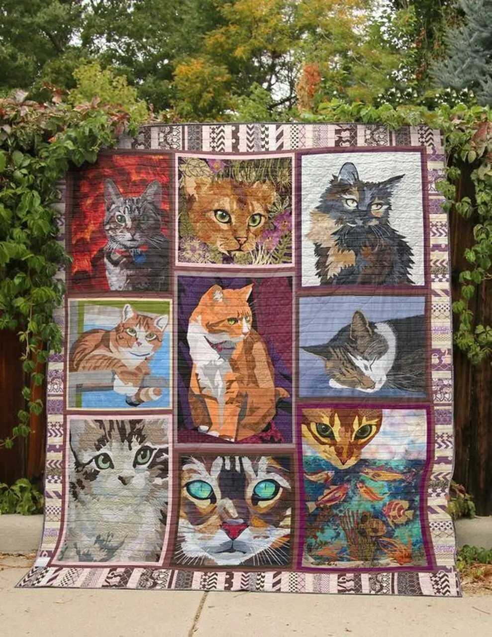 Cat Vcb Quilt Derqvg and Home Decor