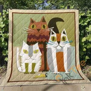Cat Ver3 Blanket TH0207 Quilt and Home Decor