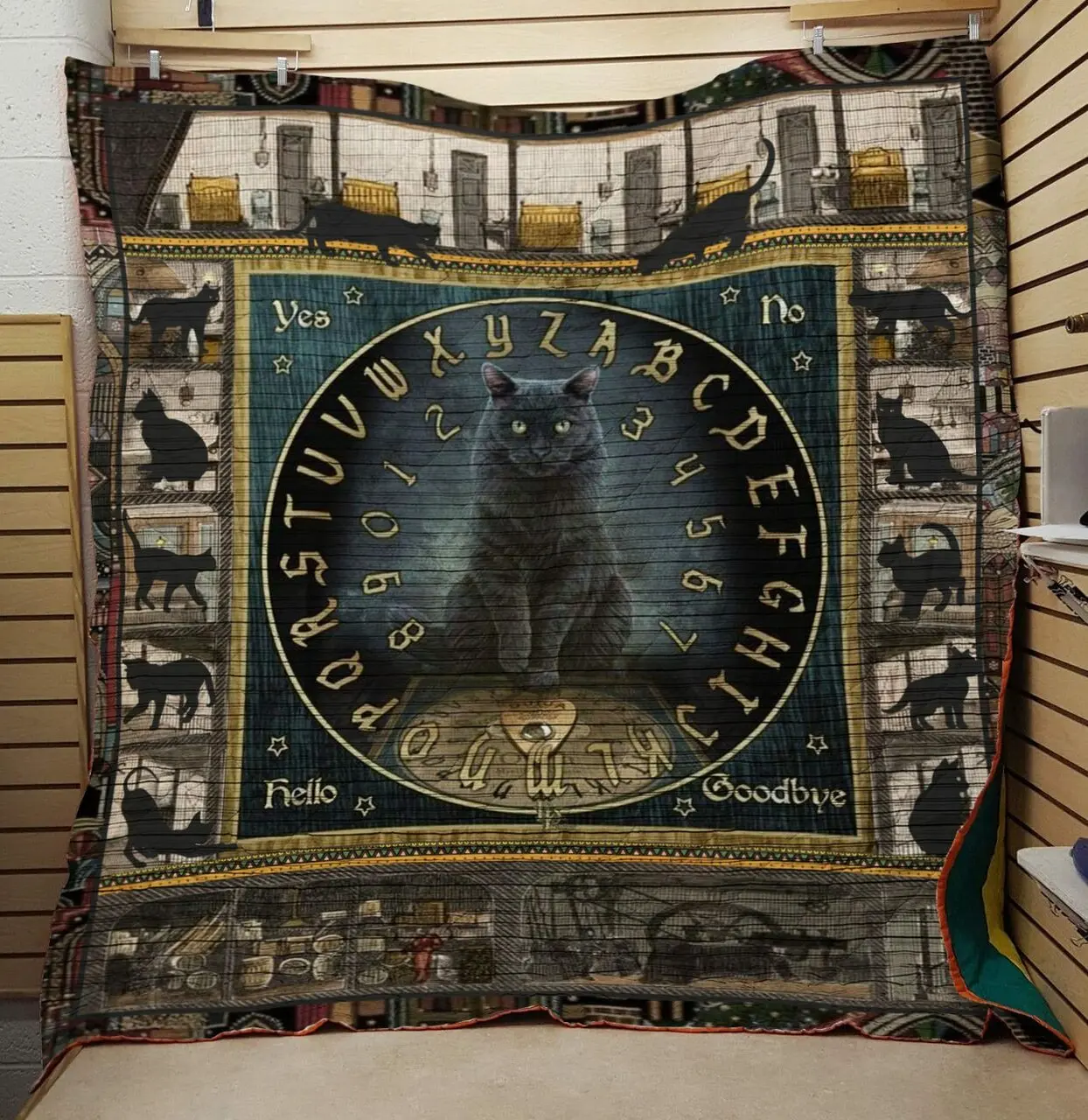 Cat Yes Quilt and Home Decor