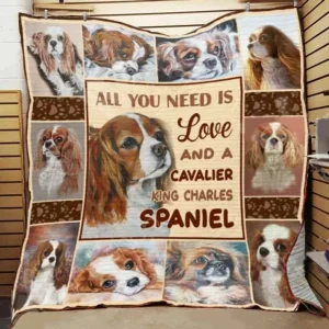 Cavalier King Charles Spaniel 27121909 3D Customized Quilt and Home Decor