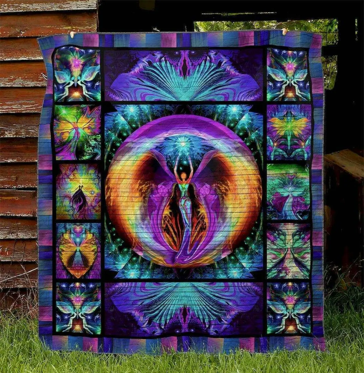 Chakra Ht100515 Quilt Blanket and Home Decor