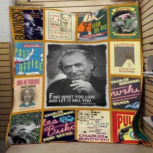 Charles Bukowski Blanket Th0807 Quilt and Home Decor