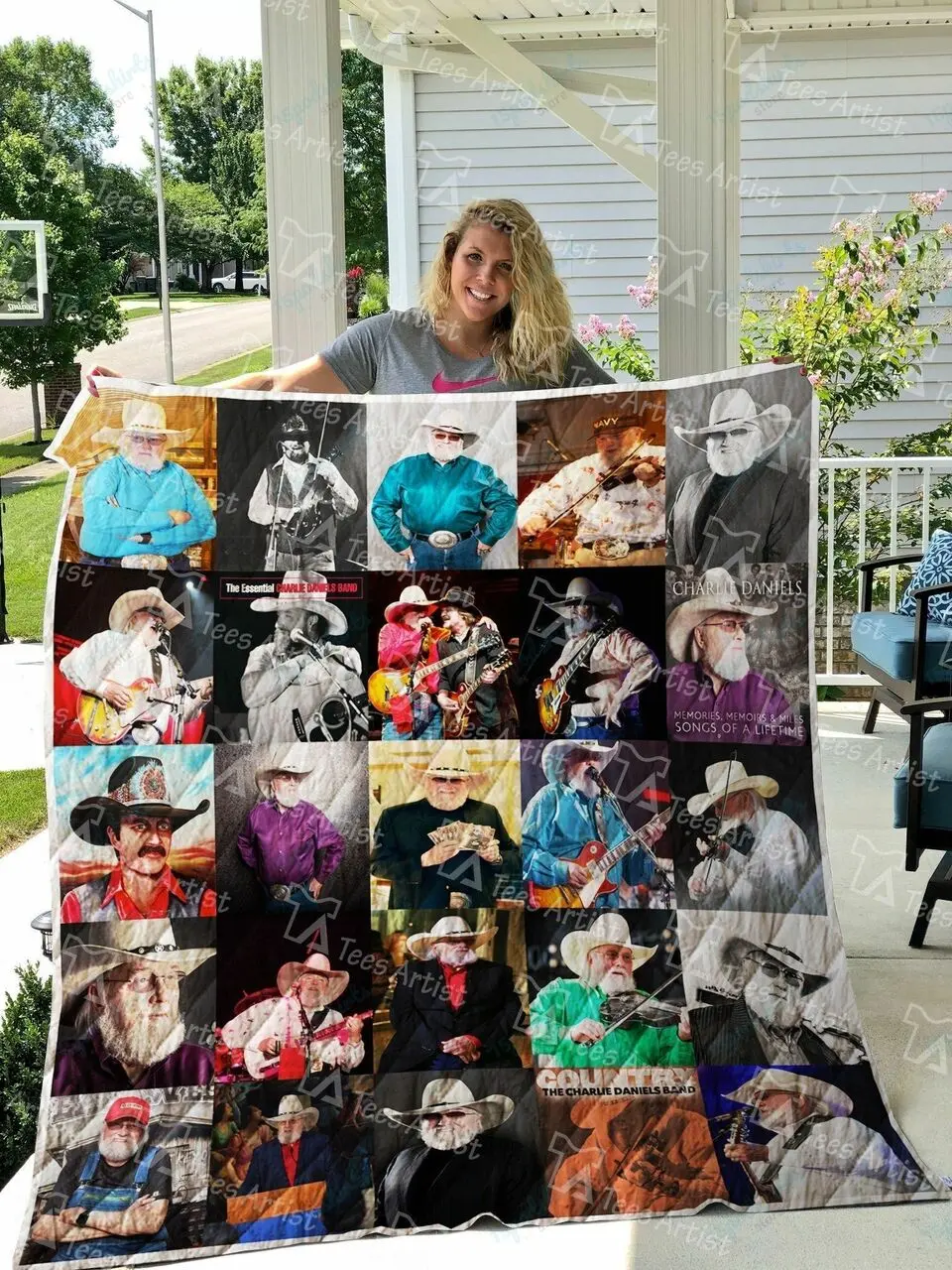 Charlie Daniels Quilt Blanket 01124 and Home Decor