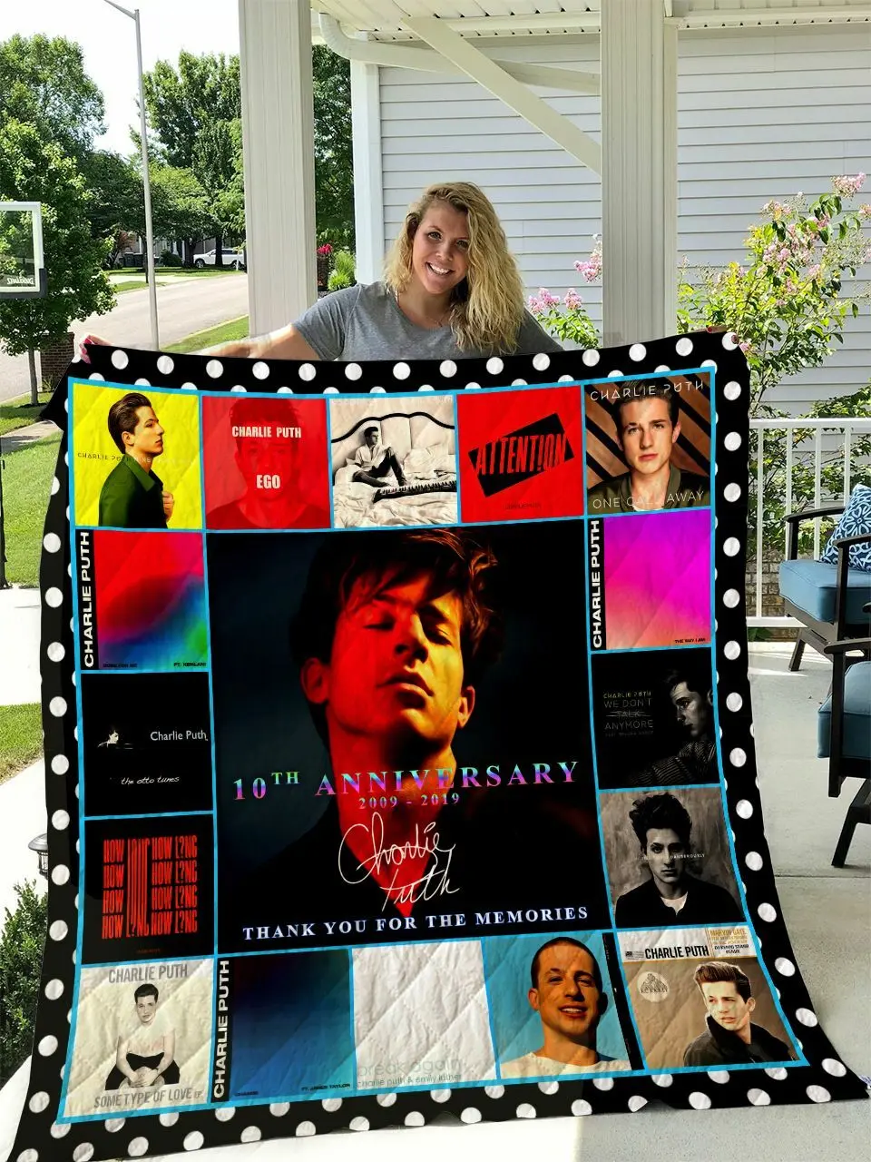 Charlie Puth 10 Years Quilt Blanket and Home Decor