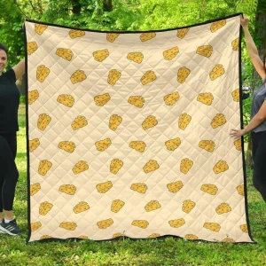 Cheese Pattern DHCDHC DT1910 Quilt Blanket and Home Decor