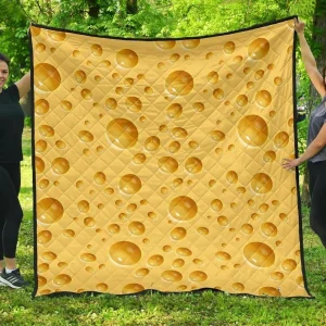 Cheese Surface Cl12100145Mdq Quilt Blanket and Home Decor