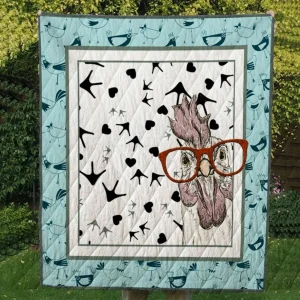 Chicken Cl14100104Mdq Quilt Blanket and Home Decor