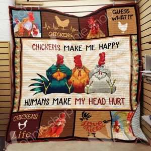 Chicken E Quilt Derqru and Home Decor