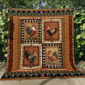 Chicken Ml270611 Quilt Blanket and Home Decor