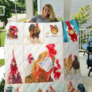 Chicken Printed Quilt Blanket Dhc1501617Vt and Home Decor