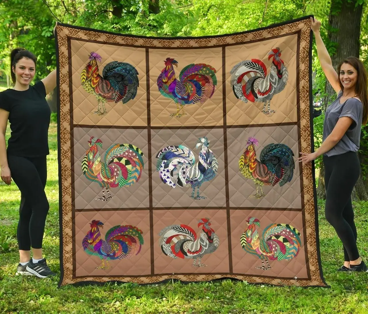 Chicken Quilt Blanket and Home Decor