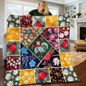 Chicken Quilt Blanket BBB060505MH and Home Decor