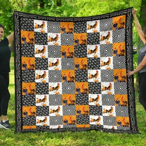 Chicken Quilt Blanket Dhc02012041Td and Home Decor