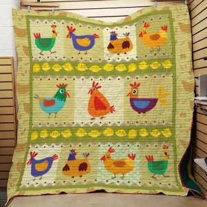 Chicken Quilt Blanket Dhc0502932Td and Home Decor
