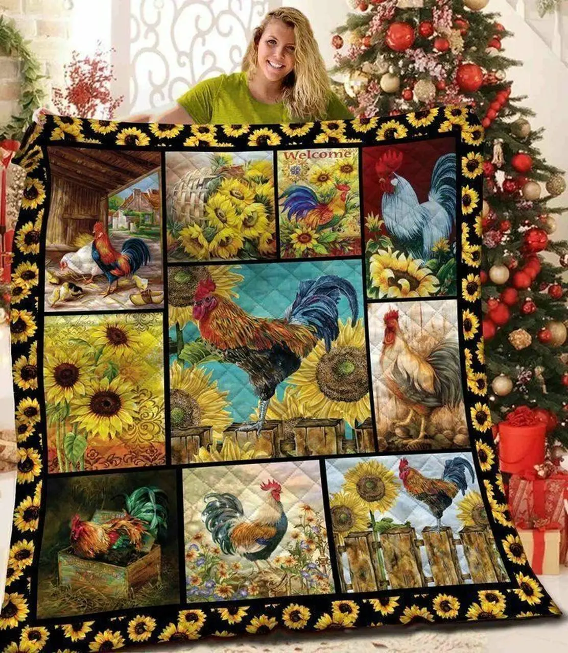 Chicken The Sunshine Chicken Awesome MYT98 3D Customized Quilt and Home Decor