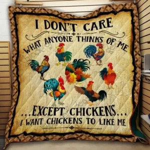 Chickens Cl2100107Mdq Quilt Blanket and Home Decor