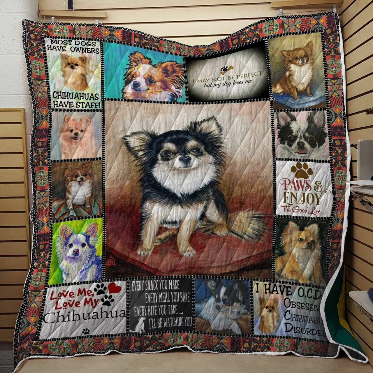 Chihuahua A Good Day U Quilt Pb and Home Decor