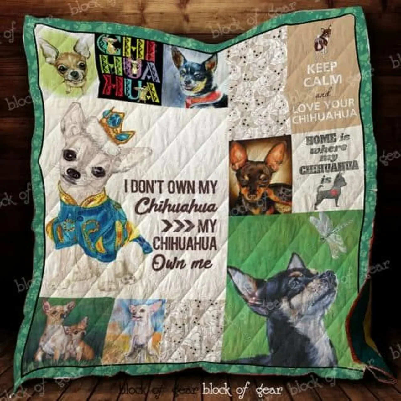 Chihuahua Cl22100121Mdq Quilt Blanket and Home Decor