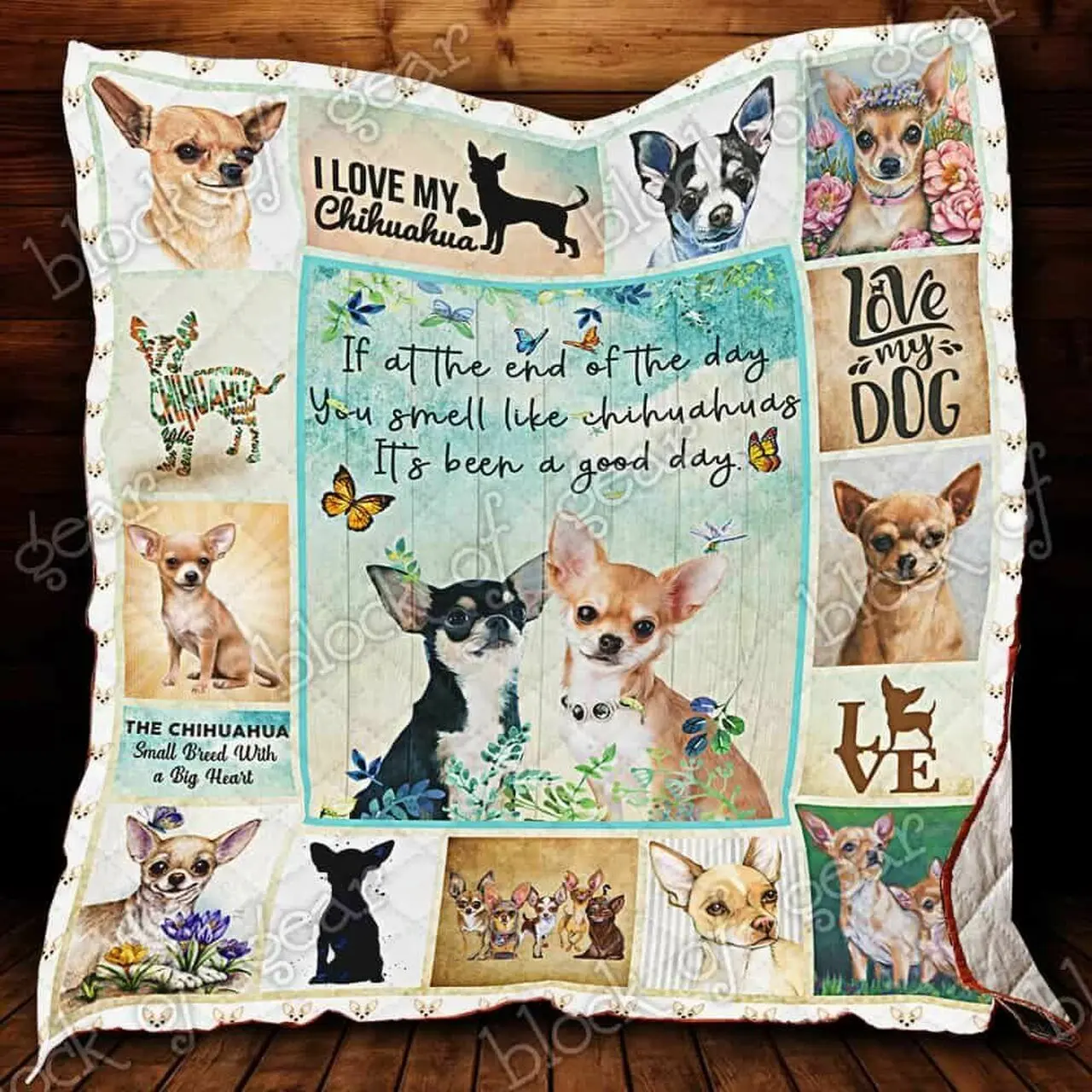 Chihuahuas Cl18100159Mdq Quilt Blanket and Home Decor