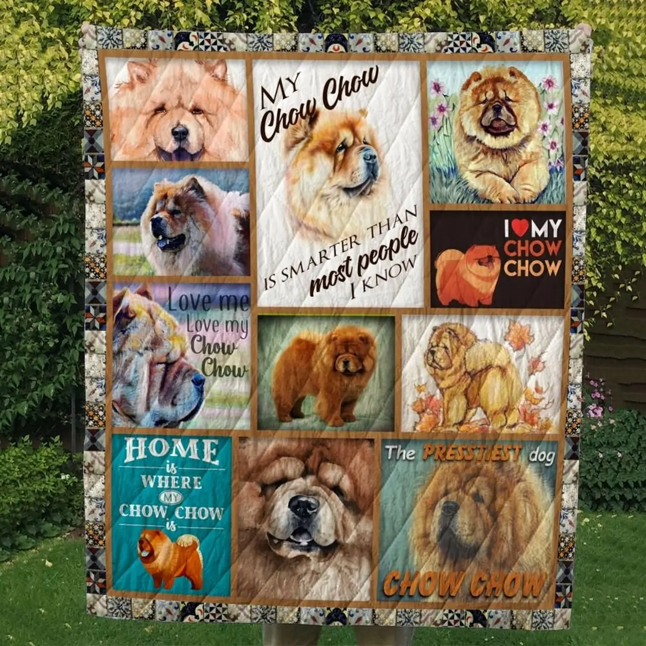 Chow Chow Cl10100096Mdq Quilt Blanket and Home Decor