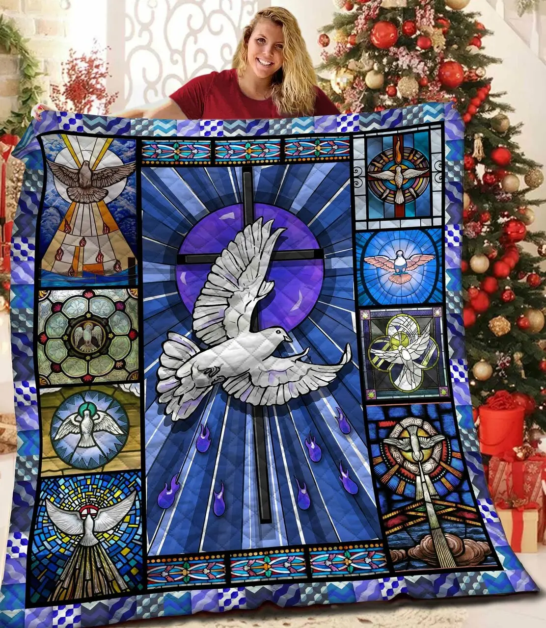 Christian Dove Jfj Quilt Ynt and Home Decor