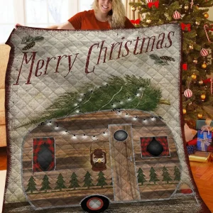 Christmas Camping Jfj Quilt Ymk and Home Decor