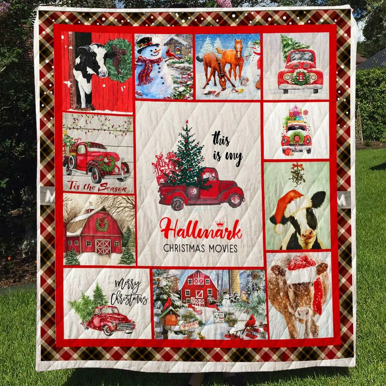 Christmas Farm Quilt Quilt and Home Decor