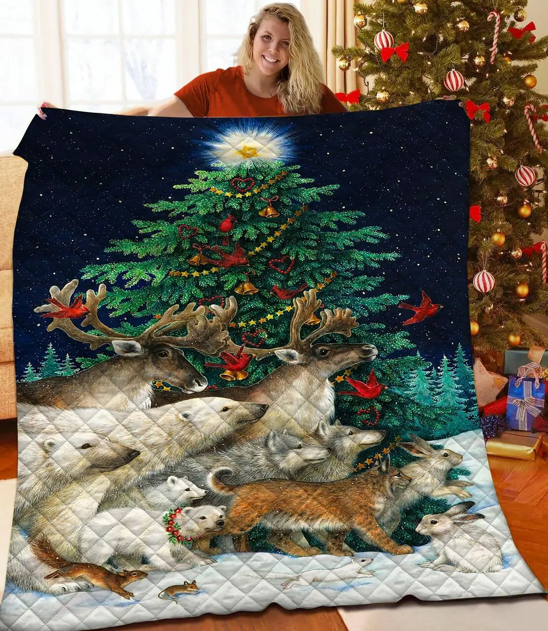 Christmas Jfj Quilt Wqi and Home Decor