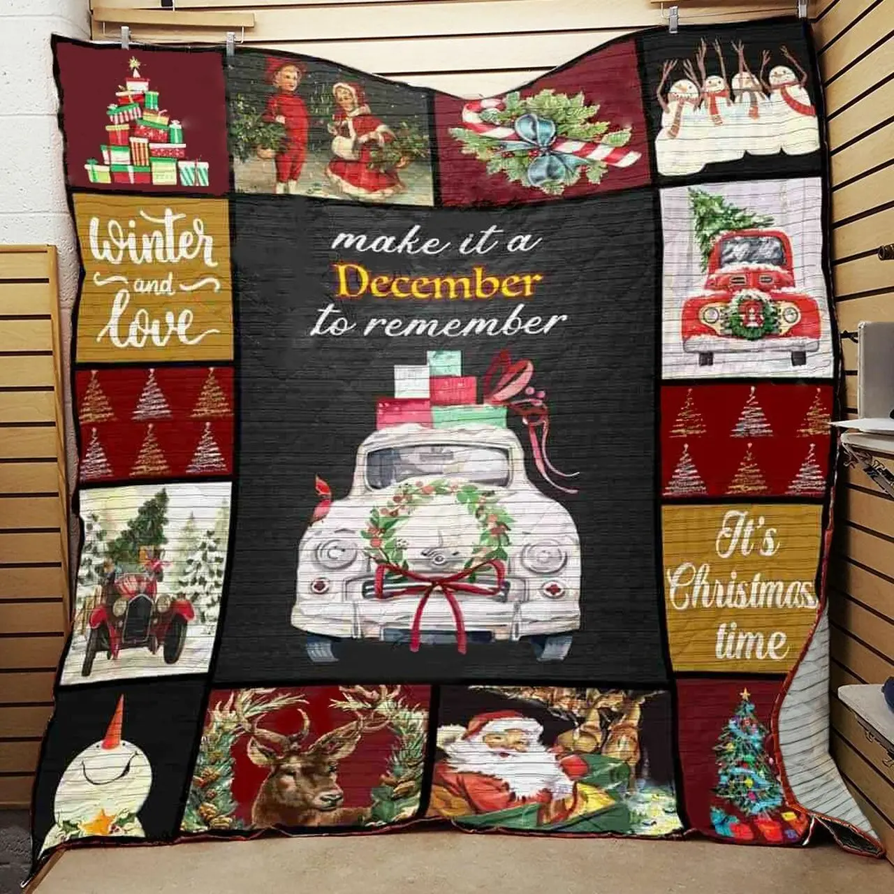 Christmas Quilt Blanket ABC07113005 and Home Decor