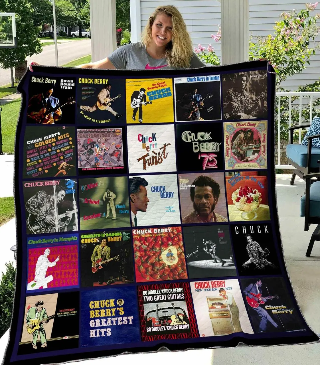 Chuck Berry Blanket Th0107 Quilt and Home Decor