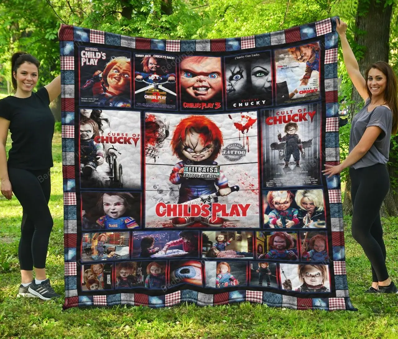 Chuckky ChildS Play Quilt Blanket and Home Decor