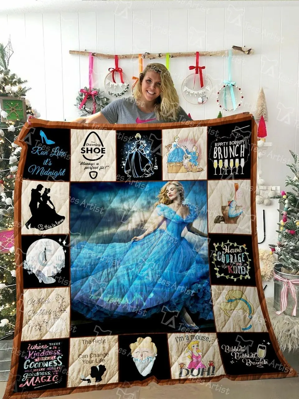 Cinderella Quilt Blanket 02300 and Home Decor