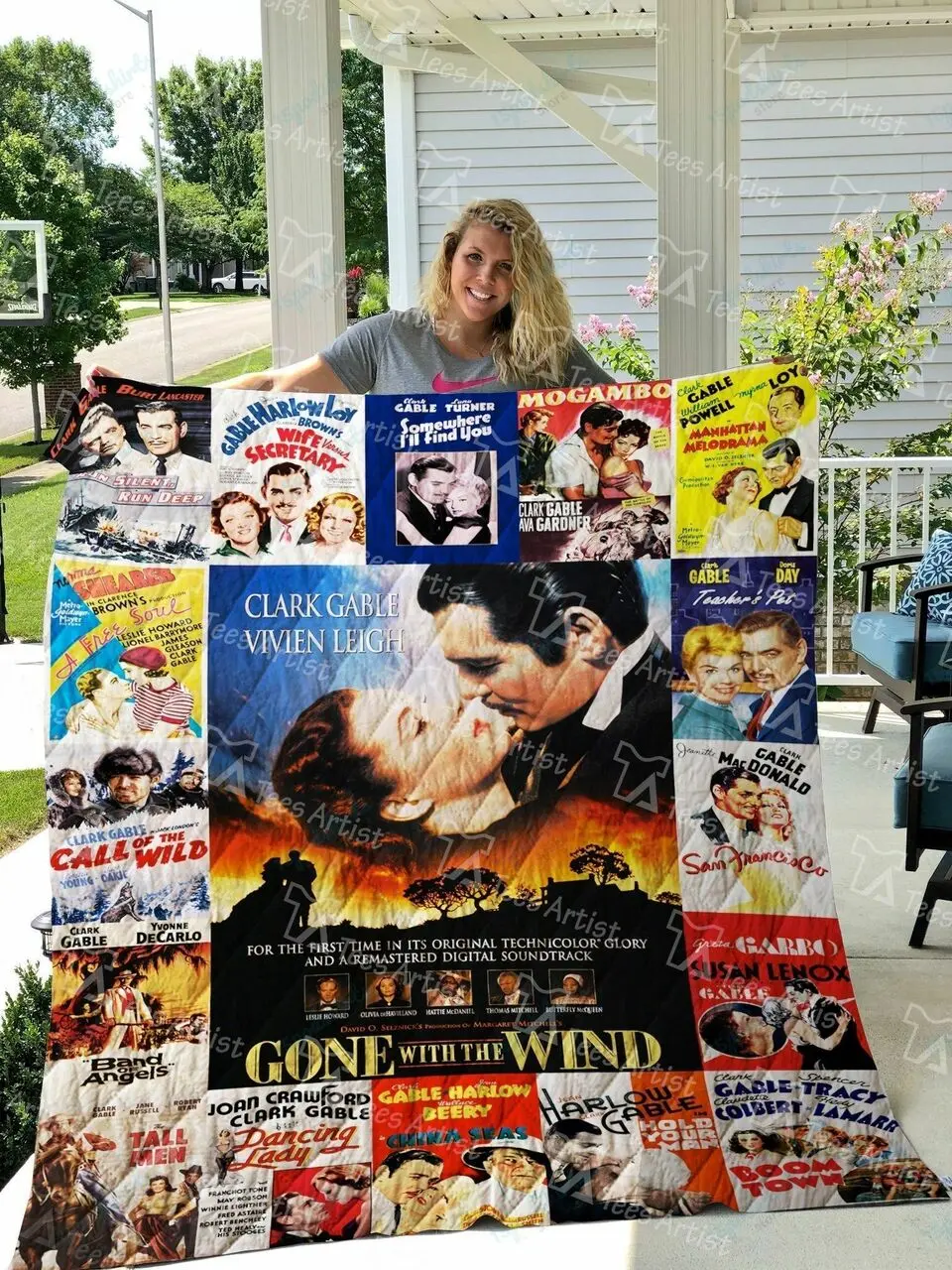 Clark Gable Quilt Blanket 01666 and Home Decor
