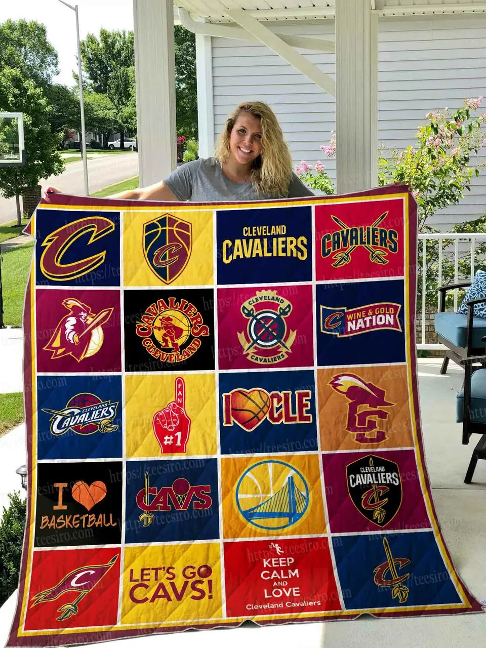 Cleveland Cavaliers Quilt Blanket 01 and Home Decor